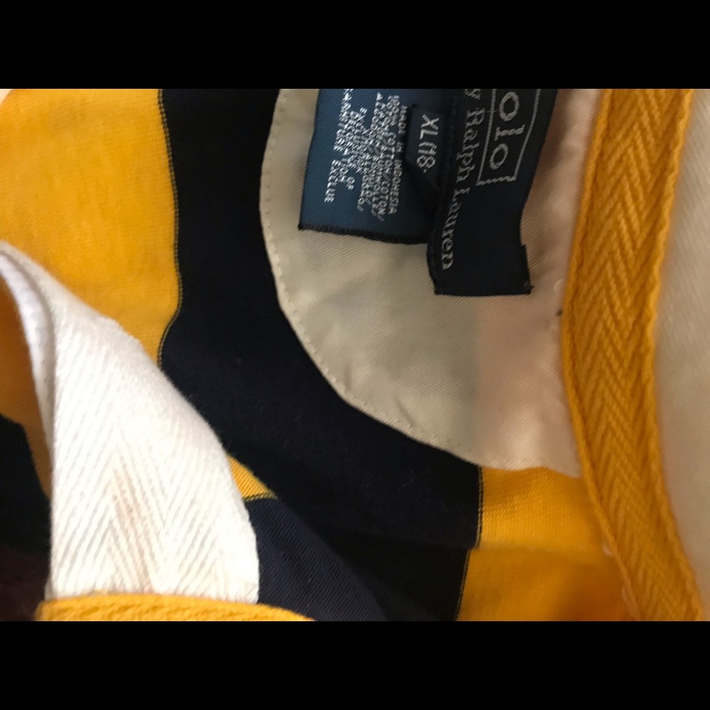 Polo striped shirt xl big boys size 18